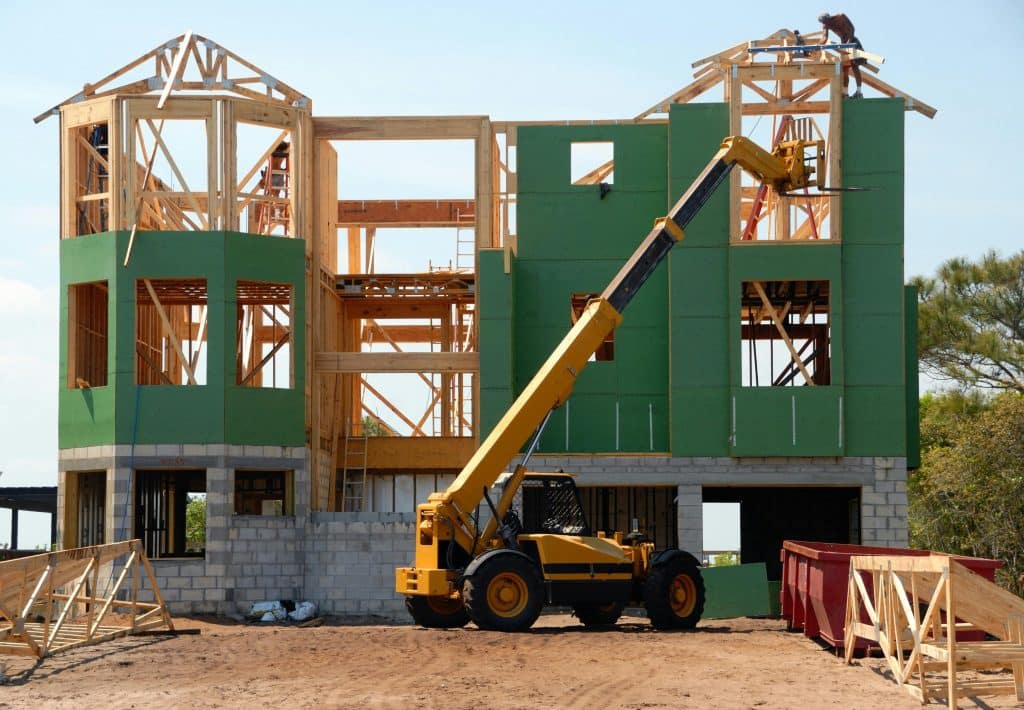 Une maison en construction