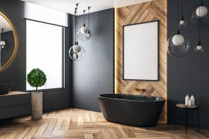 Salle de bain éclairée